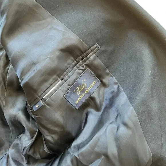 Brooks Brothers “346” Navy Wool 2 Button Blazer 42R - Picture 4 of 5